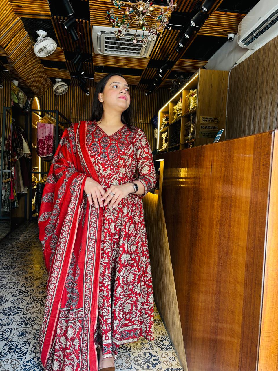Anarkali Cotton Suit