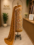 Unstitched Pure Rayon Dress Material with Georgette Dupatta