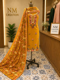 Unstitched Kashmiri Suit | Pure Rayon with Georgette Dupatta