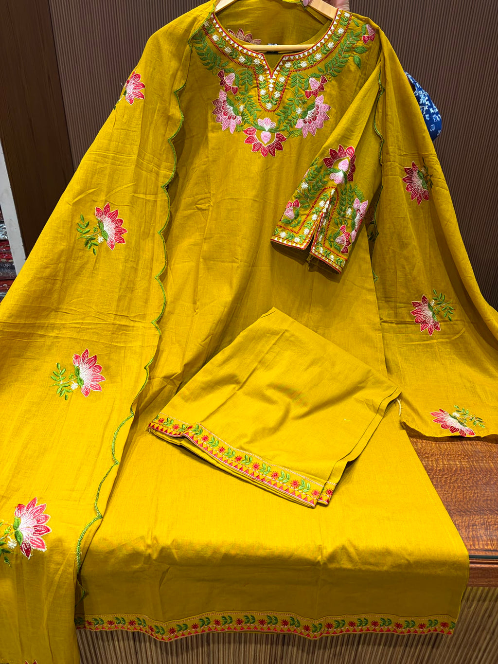 pure cotton suit