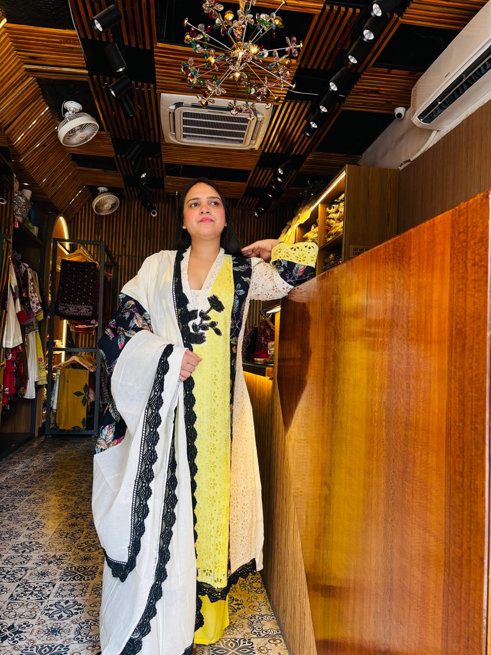 Pakistani Style Cotton Fabric Suit