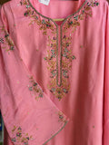 Chinon Fabric Hand Work Suit with Chiffon Dupatta