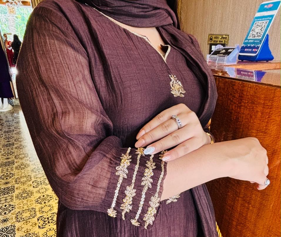 Mul Chanderi Indo-Western Outfit