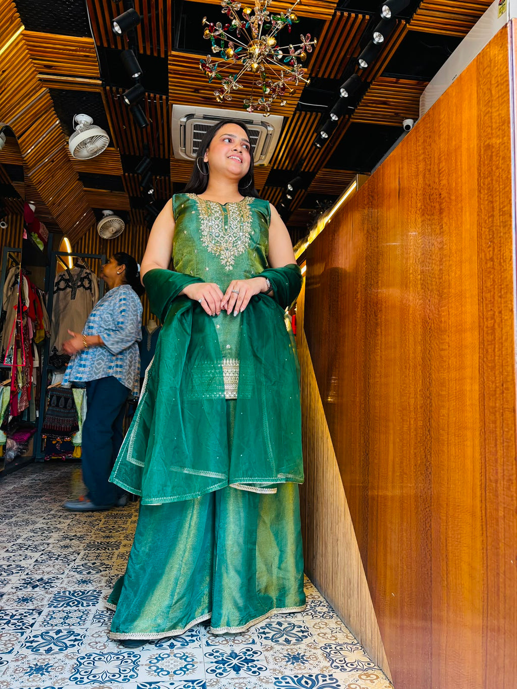 Wear Palazzo with Short Kurti