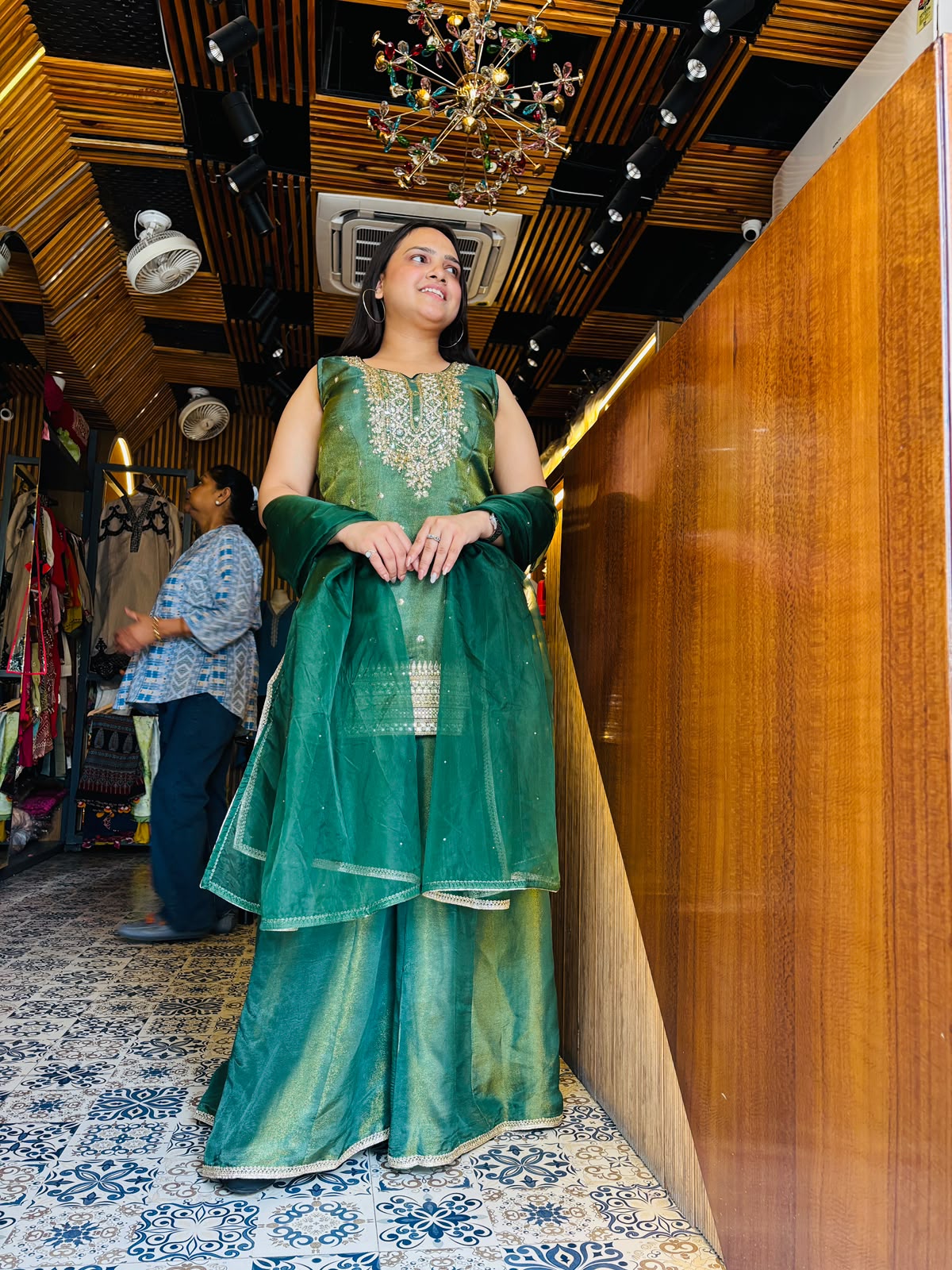 Wear Palazzo with Short Kurti