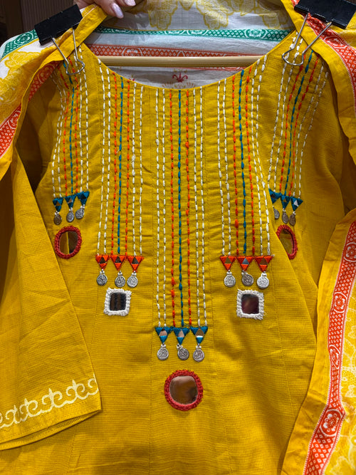 Anarkali Pure Cotton Three Piece Suit