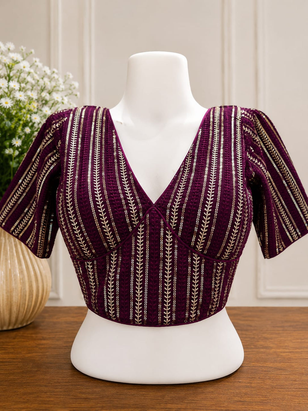 Georgette Full Sequence Work Blouse
