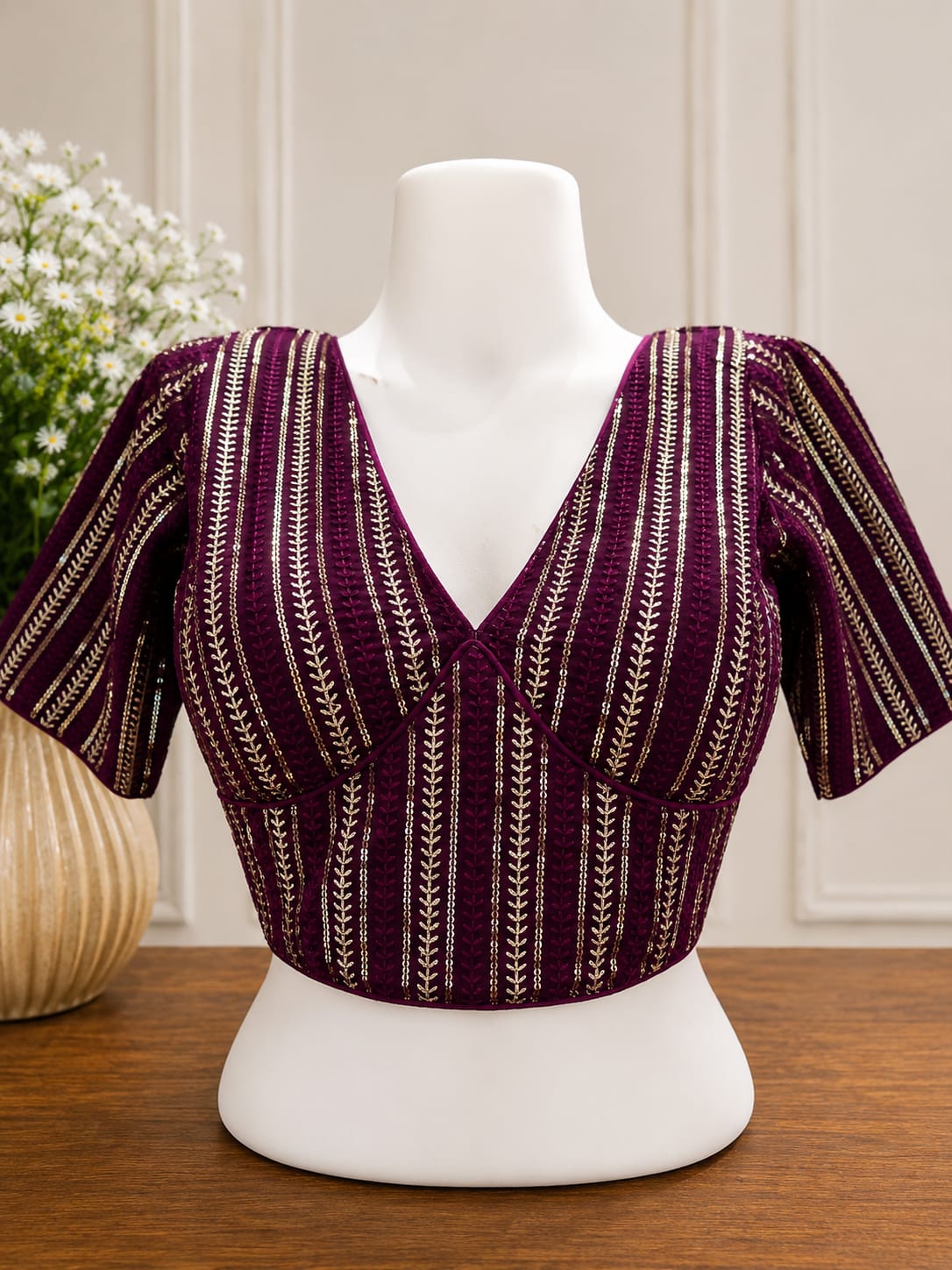 Georgette Full Sequence Work Blouse