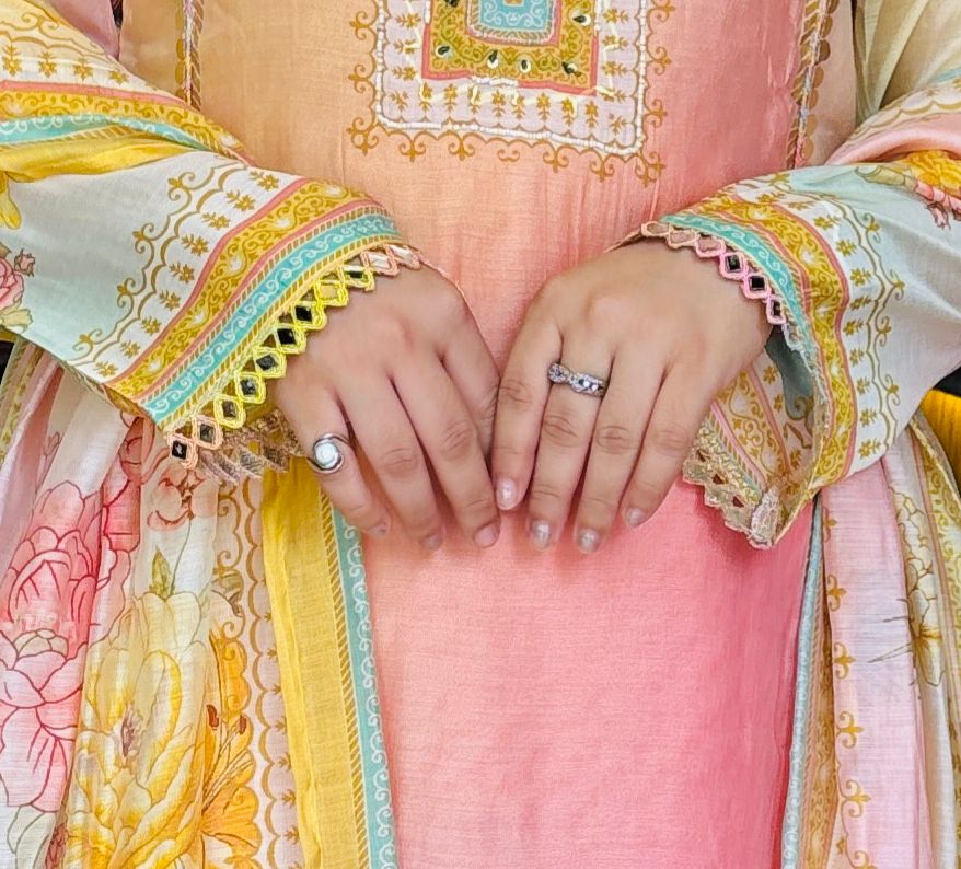 Mul Chanderi A-Line Suit